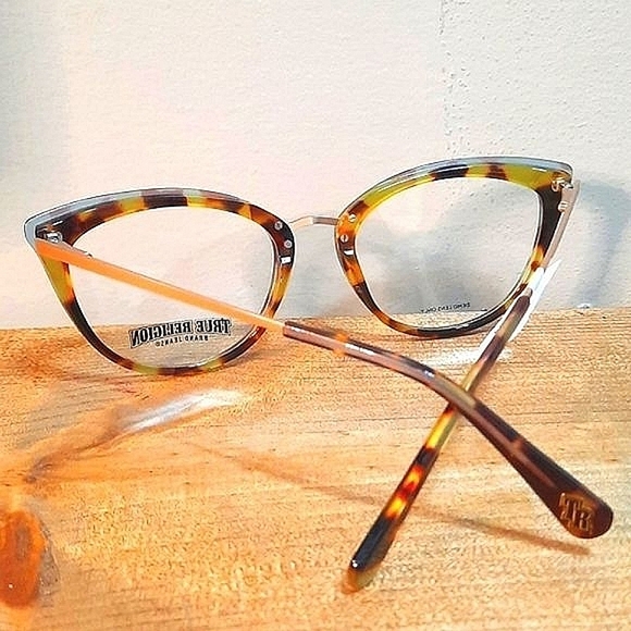 NEW Rx'able CAT EYE Eyeglass Frame, Glasses, trendy sassy Tortoise 53-19-140 - Picture 4 of 6